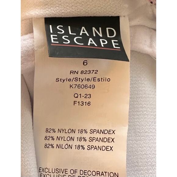 2/$15 NWT Island Escape Paisley Cali Underwire Swim Tankini Top Size 6 - Picture 9 of 10